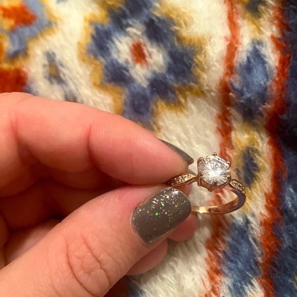 Jewelry - Sterling Silver/Rose Gold plated Promise Ring